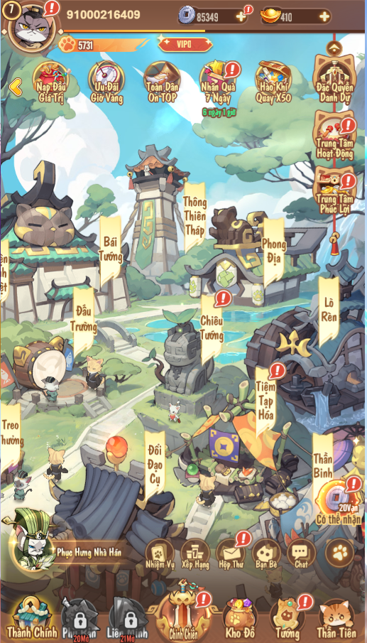 Game Việt Hoá【Tam Quốc Mèo H5】Server Linux + GM Tool + Mã Nguồn + Hướng Dẫn