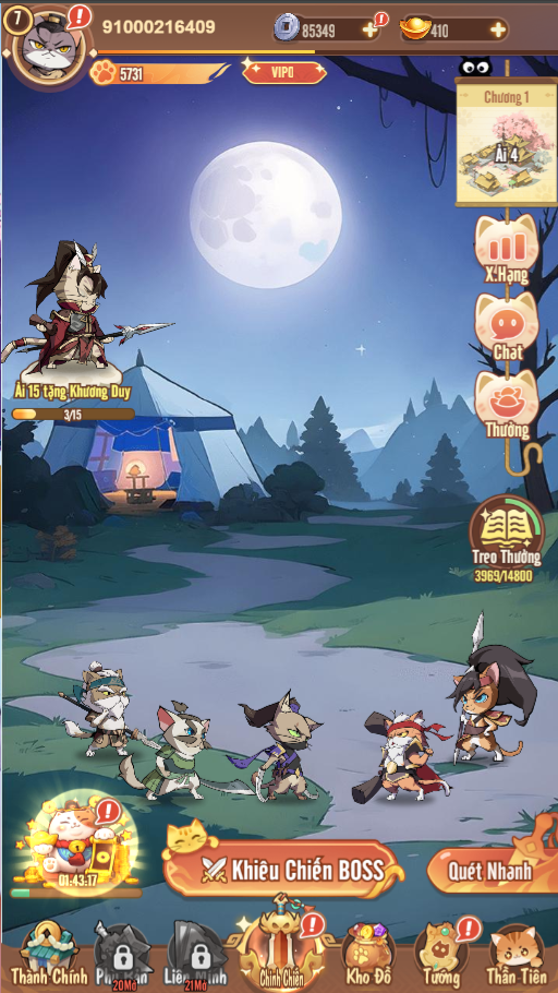 Game Việt Hoá【Tam Quốc Mèo H5】Server Linux + GM Tool + Mã Nguồn + Hướng Dẫn