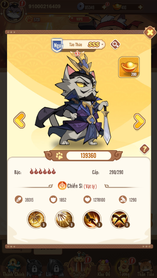 Game Việt Hoá【Tam Quốc Mèo H5】Server Linux + GM Tool + Mã Nguồn + Hướng Dẫn